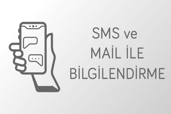 SMS ve mail ile anında bilgilendirme - Kütahya Çiçek Siparişi